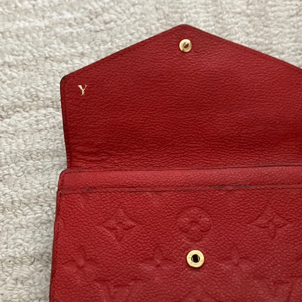 Louis Vuitton Red Women's monogram empreinte Wallet - Picture 5 of 13